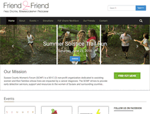 Tablet Screenshot of friend2friendscwf.com